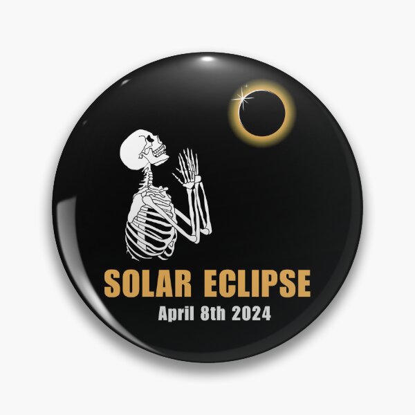 Item preview, Solar Eclipse Skeleton April 8th 2024 designed and sold by ANNINOART ⭐⭐⭐⭐⭐.