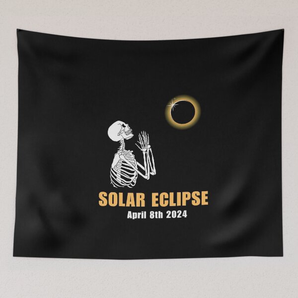 Item preview, Solar Eclipse Skeleton April 8th 2024 designed and sold by ANNINOART ⭐⭐⭐⭐⭐.
