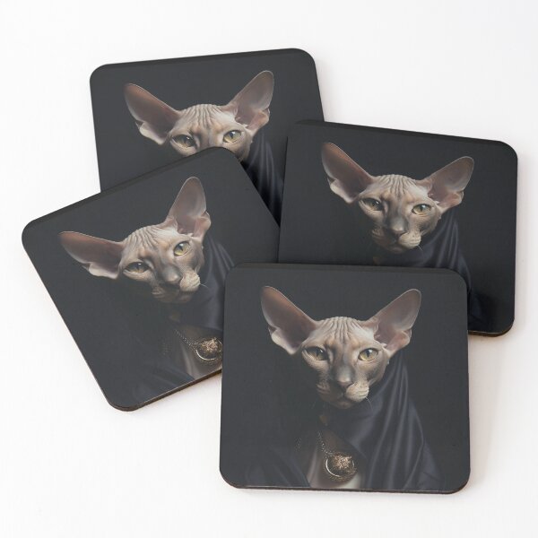Item preview, Synx Cat Dark Wizard Painting designed and sold by baggycatsworld.