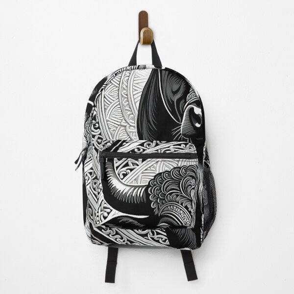 Item preview, Thai Buffalo Tapestry: Monochrome Seamless Canvas Art designed and sold by Best-Art-32.
