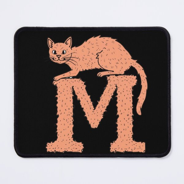 Item preview, cat on letter  M designed and sold by jkrphoto.