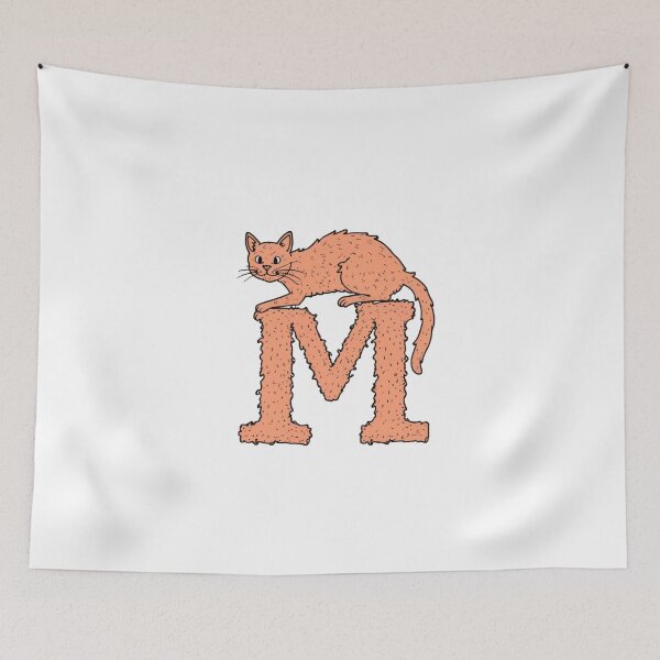 Item preview, cat on letter  M designed and sold by jkrphoto.