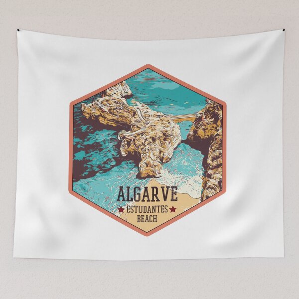 Item preview, Algarve Tranquility: Estudantes Beach Serenity designed and sold by Lemomo-artworks.