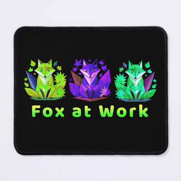 Item preview, The eye-catching vector fox design and "Fox At Work" slogan let you show off the fun and humorous side of your work life. designed and sold by fotoryum.