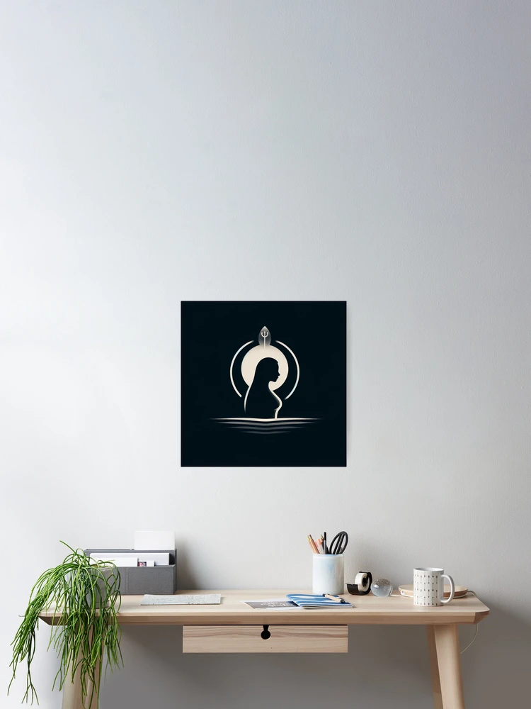 Thumbnail 2 of 3, Poster, Lunar Reflection designed and sold by Sienna Hamilton-Katene.