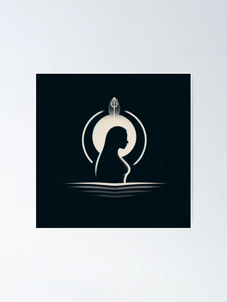 Thumbnail 1 of 3, Poster, Lunar Reflection designed and sold by Sienna Hamilton-Katene.
