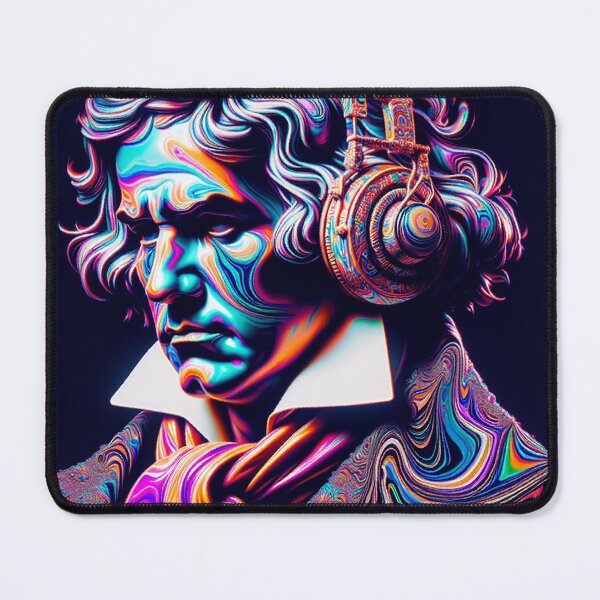 Item preview, Beethoven with Headphones designed and sold by zzz888.