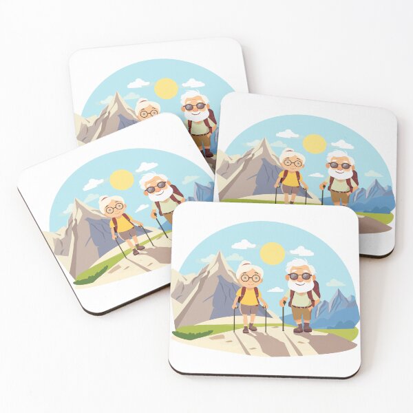 Item preview, Elder couple hiking outdoors together, sport activities concept. designed and sold by Jayjaynaenae.