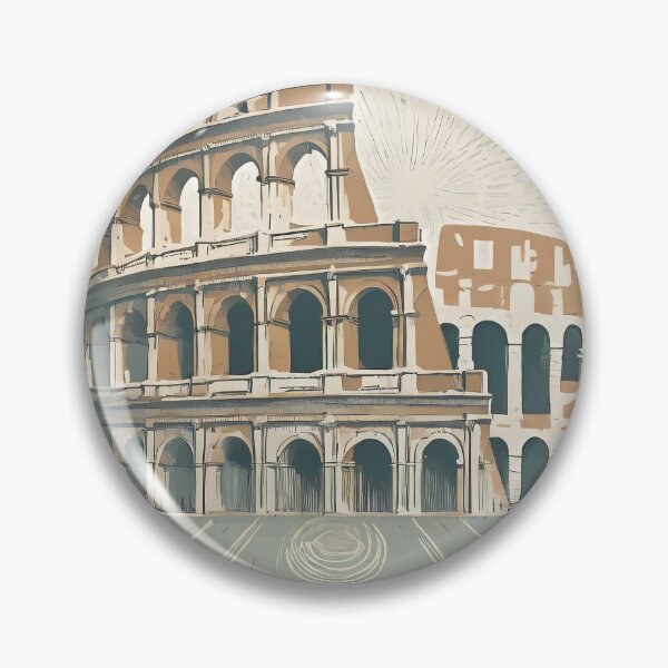 Artikelvorschau, Italien - Vintage Reiseplakat - Minimalistisches Kolosseum Rom Retro-Design entworfen und verkauft von pod24.