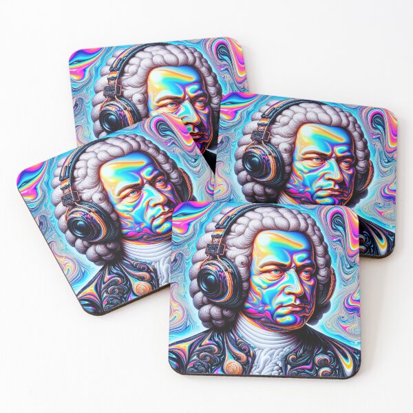 Item preview, Bach with Headphones designed and sold by zzz888.
