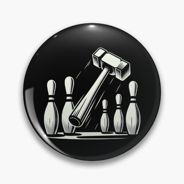 Artikelvorschau, Hammer Bowling Print-fähiges Bild für Produkte entworfen und verkauft von Gatsbird Design.