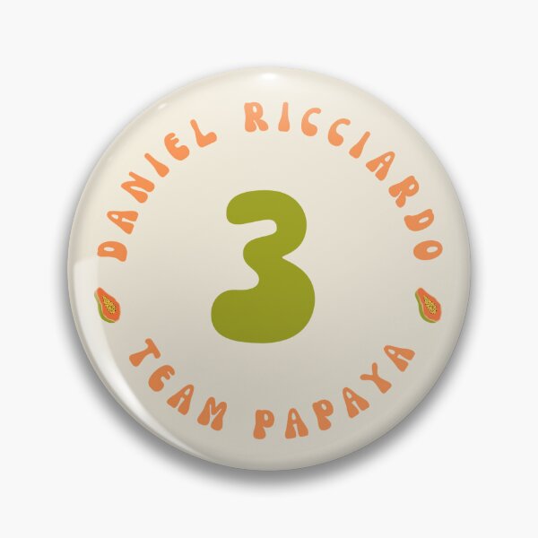 Item preview, Daniel Ricciardo F1 Mclaren Sticker Pin 2024 Version / Papaya Version  designed and sold by djarinlvrr.