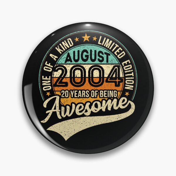 Item preview, One of a kind vintage birthday gift for the awesome 20 years old - born in AUGUST 2004 - 2024 birthday designed and sold by oudinmeissArt.