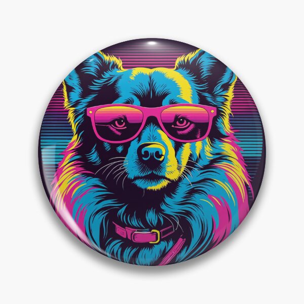 Item preview, When your little dog adopts glasses, each ball-fetching play becomes a style competition, with graceful jumps and lenses focusing on victory designed and sold by Pulsant  Paintings.