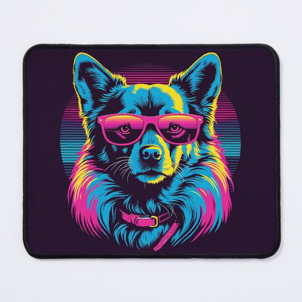 Item preview, When your little dog adopts glasses, each ball-fetching play becomes a style competition, with graceful jumps and lenses focusing on victory designed and sold by Pulsant  Paintings.