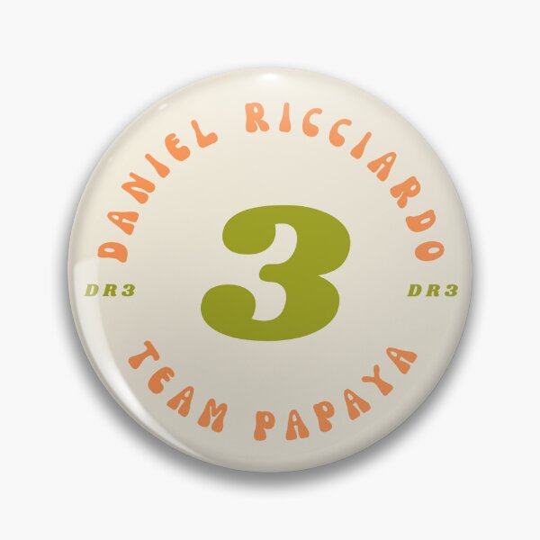 Item preview, Daniel Ricciardo F1 Mclaren Sticker Pin 2024 Version / DR3 Version Three designed and sold by djarinlvrr.