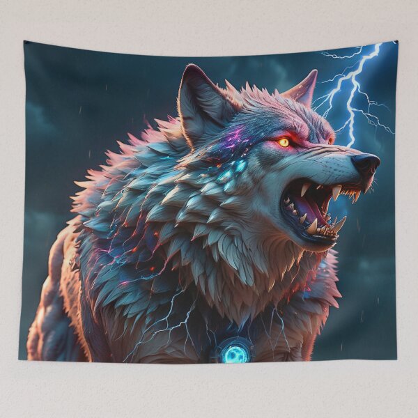 Item preview, Wolf Fighter Graphic Costume T Shirt T-Shirt Unisex Softstyle / Gift for her / Gift for him designed and sold by Couple style pattern.