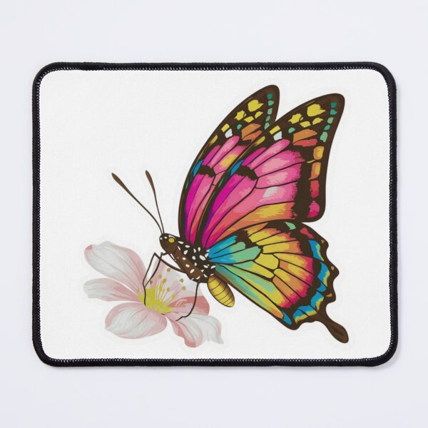 Item preview, butterfly stiker on flower designed and sold by zozquert.