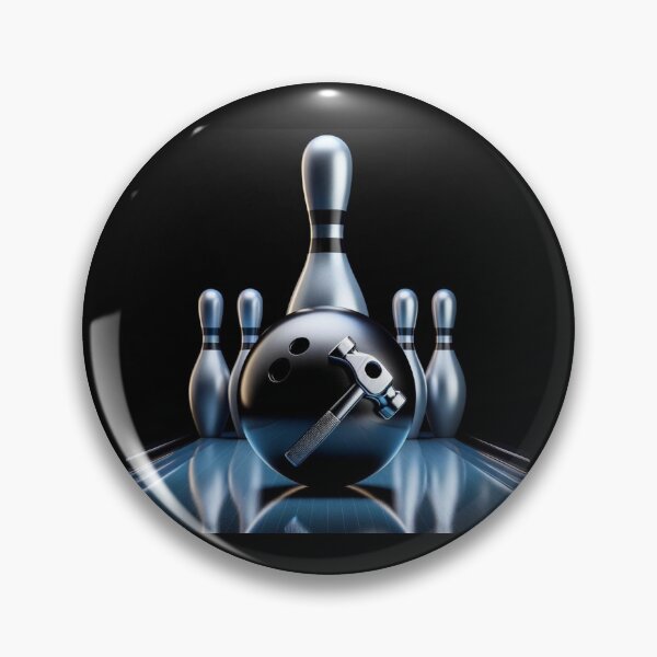 Item preview, Hammer Bowling Vintage Retro Design - Ideal for Products designed and sold by Gatsbird Design.