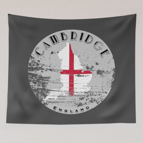 Aperçu de l'œuvre Cambridge England Worn Flag créée et vendue par TravelPenguin.