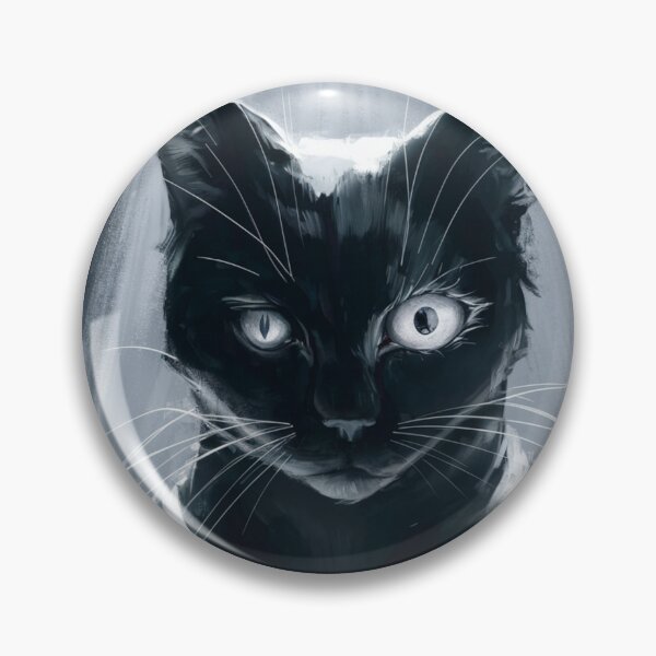 Item preview, "ONE EYED CAT". A striking conceptual painting of a cat with one eye, set against a dark, dramatic background. designed and sold by Obinne.