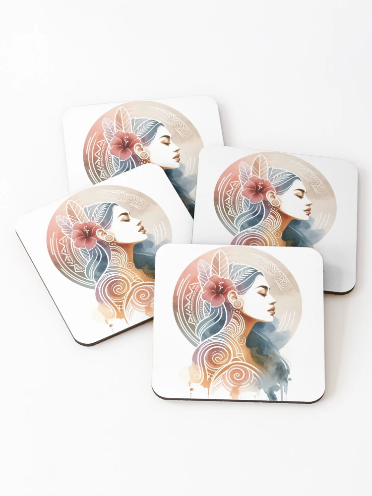 Thumbnail 1 of 5, Coasters (Set of 4), Tropical Reverie designed and sold by Sienna Hamilton-Katene.