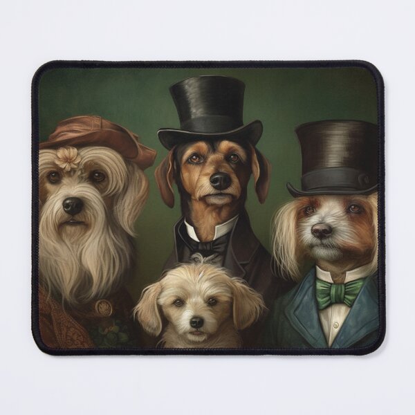 Item preview, Victorian Dog Family Painting designed and sold by baggycatsworld.