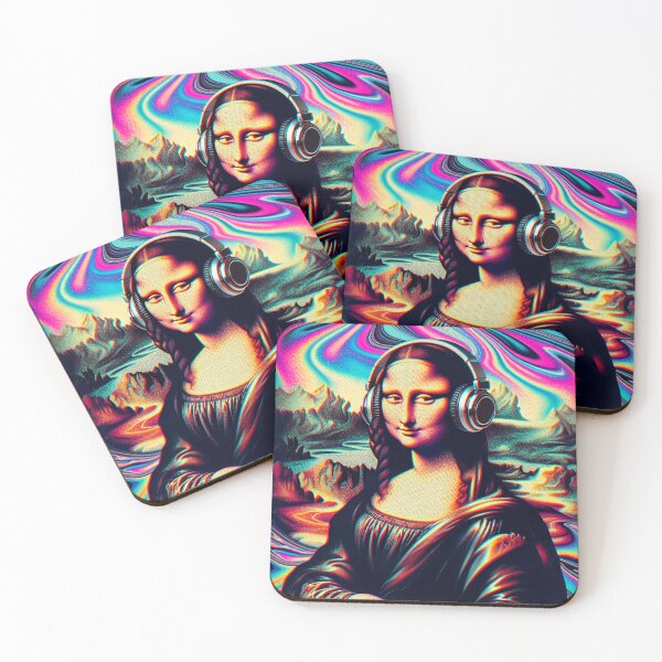 Item preview, Mona Lisa with Headphones designed and sold by zzz888.