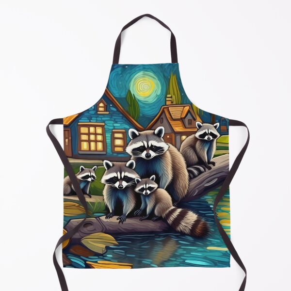 Item preview, Cute Raccoon Family Residing at River Bend Jungle Zoo Pals designed and sold by sportsimpact.