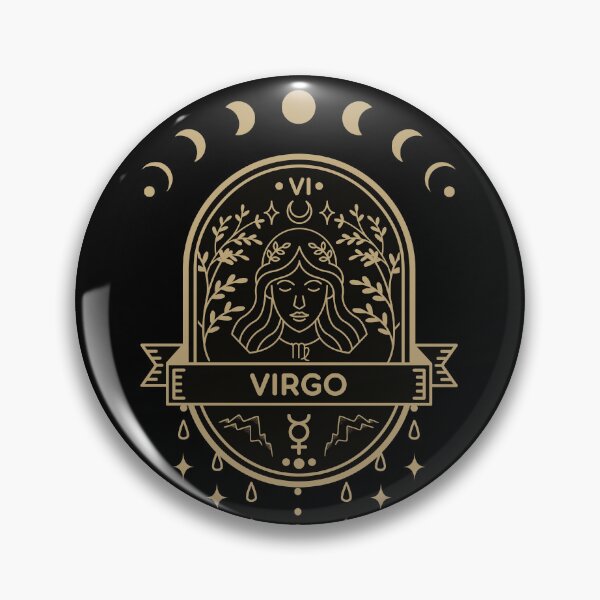 Item preview, Copy of Minimalist Virgo zodiac badge designed and sold by MonochromeEcho.