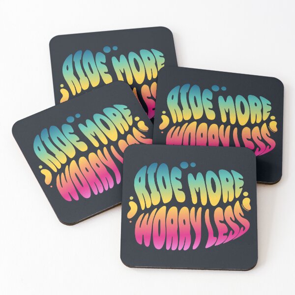 Item preview, Ride More Worry Less | 60s Psy Lettering designed and sold by monkeybusiness.pt.