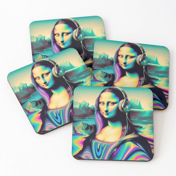 Item preview, Mona Lisa with Headphones designed and sold by zzz888.