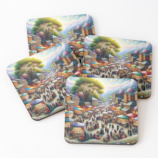 Item preview, Bustling Village market designed and sold by Random Designs.