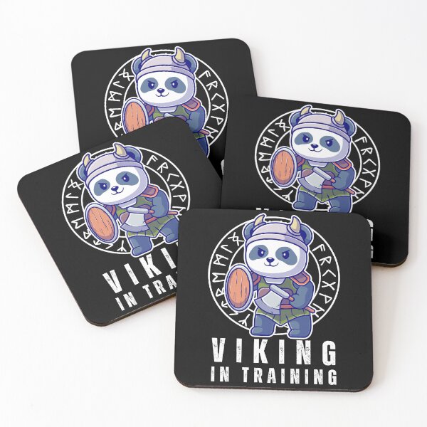 Item preview, Little viking in training viking panda cartoon kids designed and sold by Lady-Frost.
