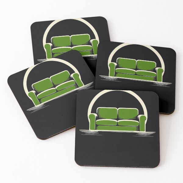 Item preview, Diseño de sofá verde - Imagen elegante para productos impresos designed and sold by Gatsbird Design.