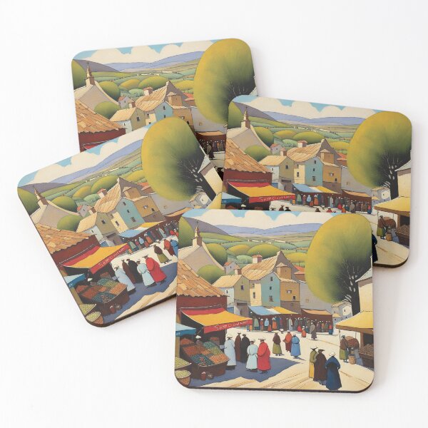 Item preview, crowded market village designed and sold by Random Designs.