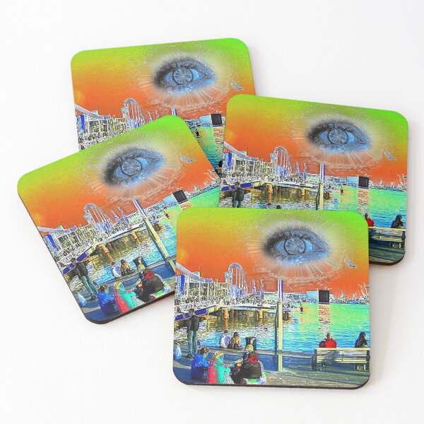 Item preview, BarcelonaEyeView-Blue designed and sold by Klaus Bremner (Autotelic Art).
