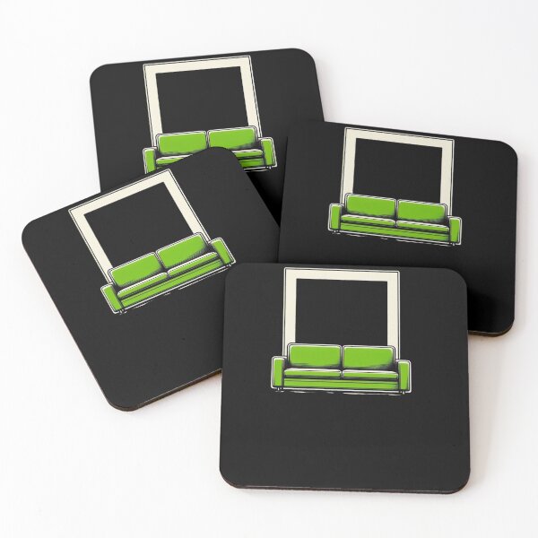 Item preview, Sofá verde - Diseño de estampado de decoración para el hogar elegante designed and sold by Gatsbird Design.