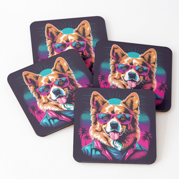 Item preview, Dog with glasses the inspiration to add a touch of style even on the calmest days, turning serenity into a fashionable moment designed and sold by Pulsant  Paintings.