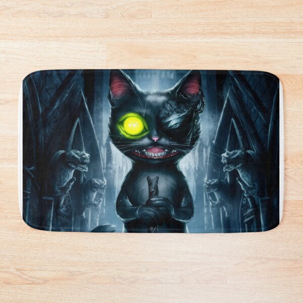 Item preview, "ONE EYED CAT": A captivating dark fantasy illustration of a cat  designed and sold by Obinne.