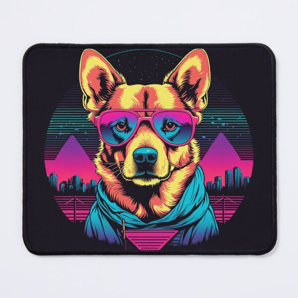 Item preview, Dog with glasses the furry explorer who turns every park walk into a stylish journey, with curious gazes and lenses capturing every novelty designed and sold by Pulsant Paintings.