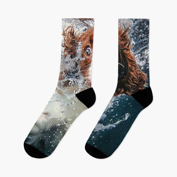 Item preview, Spaniel Water Fun designed and sold by ScenicViewPics.