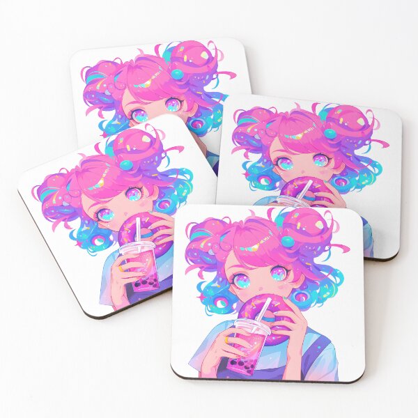 Item preview, Boba Donut Girl designed and sold by FigmaCreations.