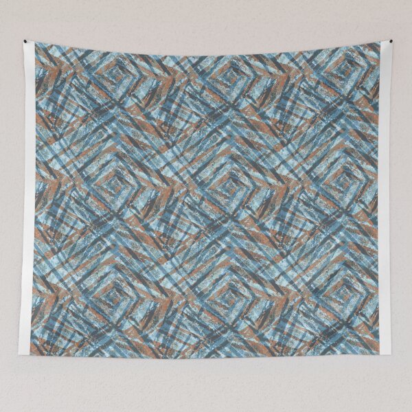 Item preview, Wood block geometric	copper designed and sold by Alessandro Remo Mazzoni Remotextiles.
