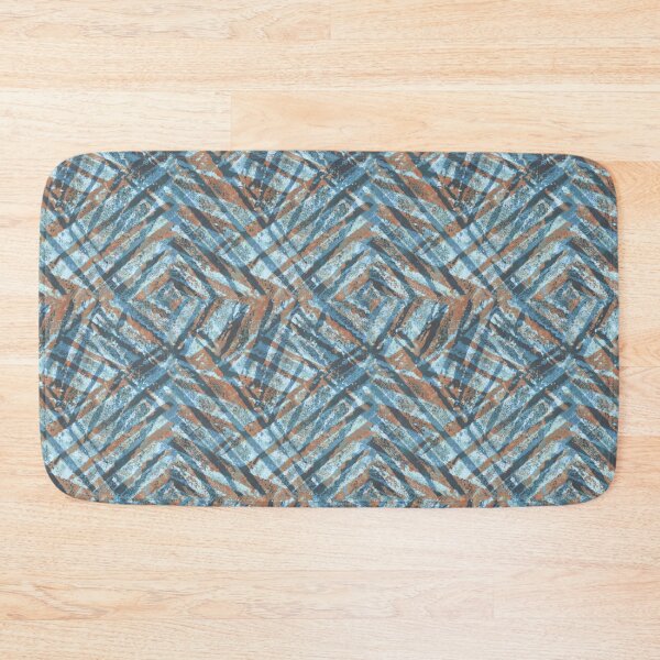 Item preview, Wood block geometric	copper designed and sold by Alessandro Remo Mazzoni Remotextiles.
