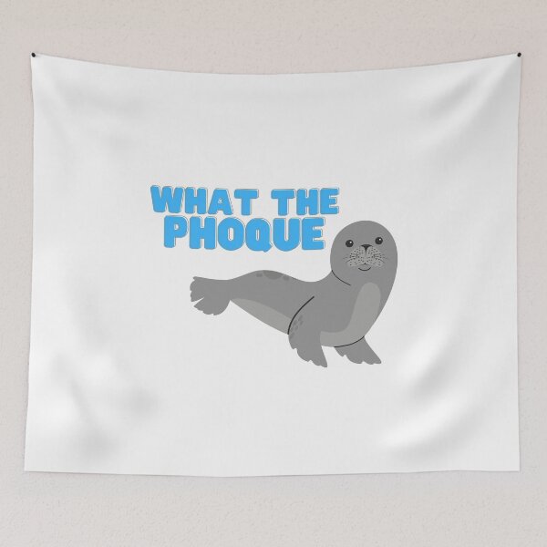 Item preview, What the Phoque! Pun-tastic design designed and sold by natasham.