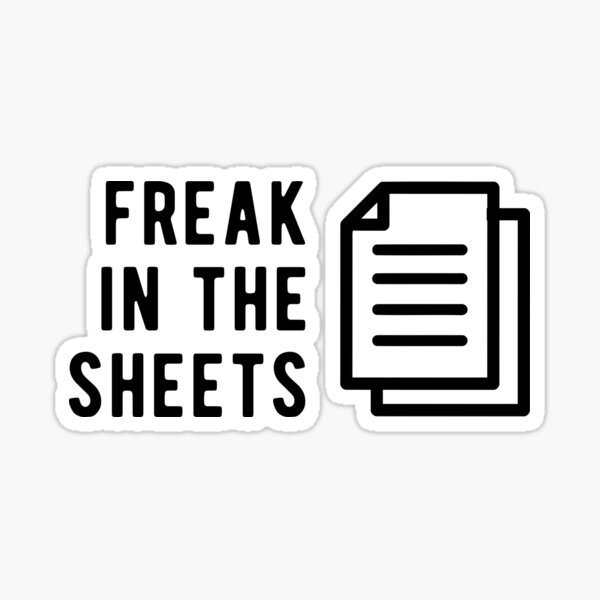 Sheets Freak Accounting Sticker