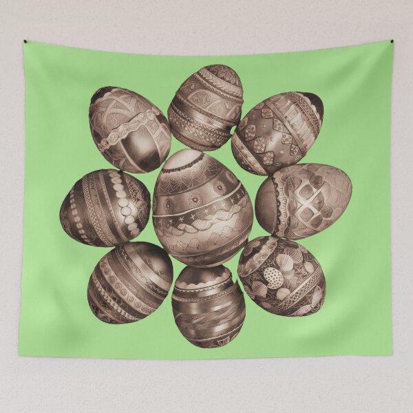 Item preview, Happy Easter Eggs - Cheerful Spring Pattern designed and sold by Emaga Digital Studio.