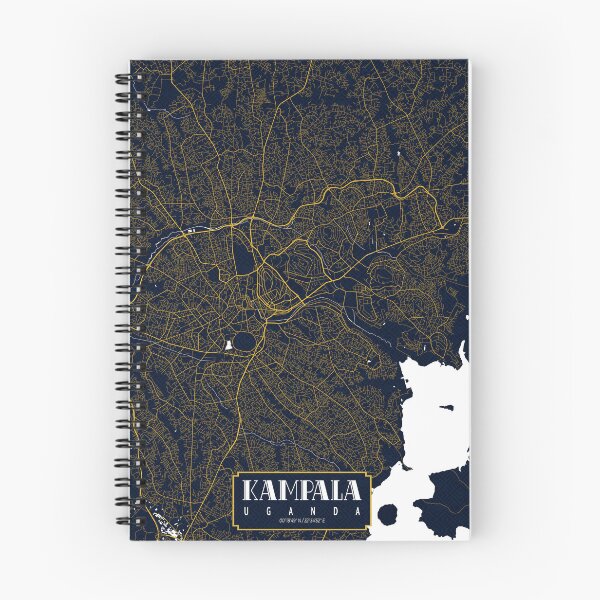 Item preview, Kampala City Map of Uganda - Gold Art Deco designed and sold by deMAP.