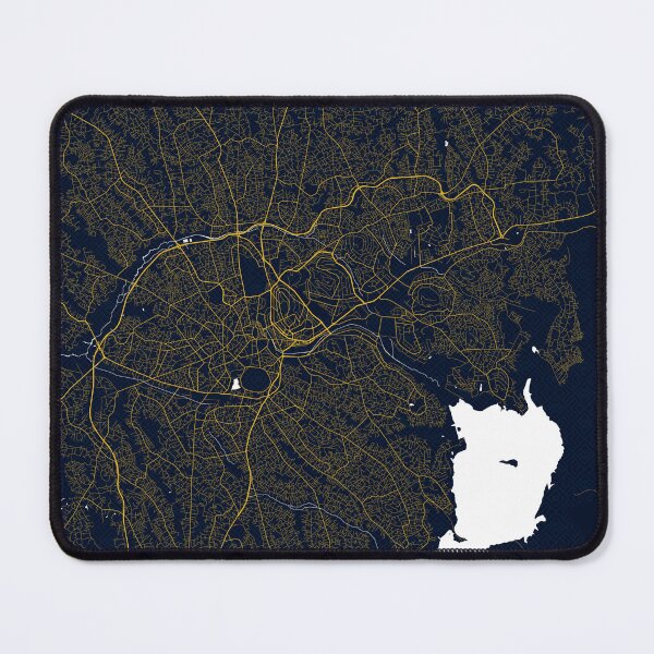 Item preview, Kampala City Map of Uganda - Gold Art Deco designed and sold by deMAP.